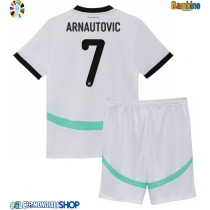 Maglie da calcio Austria Marko Arnautovic #7 Seconda Maglia Bambino Europei 2024 Manica Corta (+ Pantaloni corti)